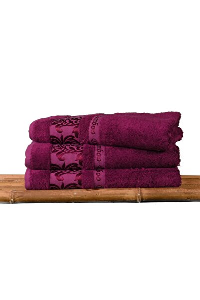 Mulberry Bamboo Towel, 100% Organic, Towel Set, 50x90 Cm - Pack of 6, Premium, Ultra Soft, Decorative