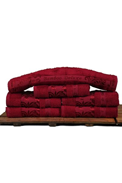 Mulberry Bamboo Towel, 100% Organic, Towel Set, 50x90 Cm - Pack of 6, Premium, Ultra Soft, Decorative