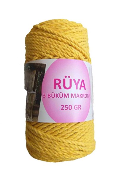 angel çanta aksesuar 3 Twist Macrame Ață Galben muștar Culoare Nr:3