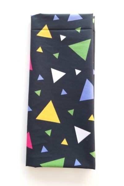 angel çanta aksesuar 120x50 سم، قماش بطانة قطن مثلث أسود رقم الموديل: p94