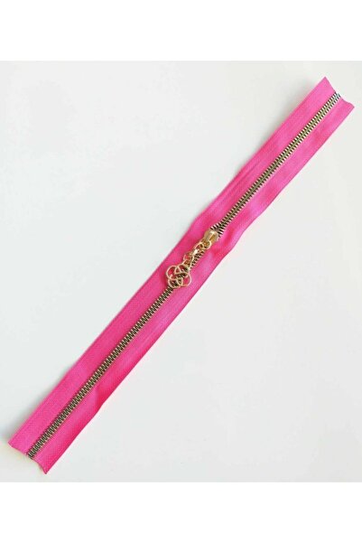 angel çanta aksesuar Fermoar cu gluga 40 Cm Metal Auriu Fuchsia