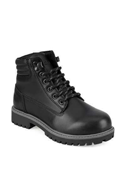 Kinetix GARET LEATHER 9PR Μαύρες αγορίστικες μπότες 100425630