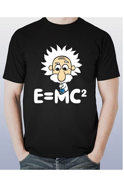 Kuzgunshop Μπλουζάκι Albert Einstein E=m.c2 Unisex