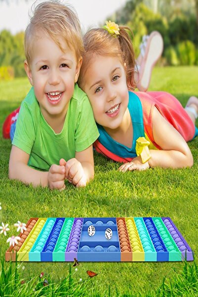 Ayver Pop It Push Bubble Fidget Satranç Tavla Popit Zihinsel Stres Giderici O...
