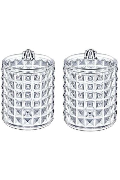 Box Up Diamond Silindir Pamuk Organizeri 2'li Pamuk Düzenleyici