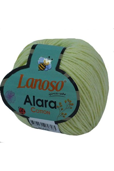Lanoso Alara Amigurumi 50 Gr Νήματα πλεξίματος χειρός 914/ανοιχτό κίτρινο