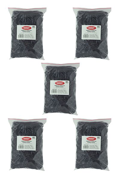 ekoset Black Pack Packaging Money Rubber 70mm 5,000 Pieces