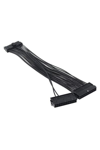 Alfais 5145 24 Pin Atx Dual Psu Çoklayıcı Adaptör Anakart Mining Kablosu