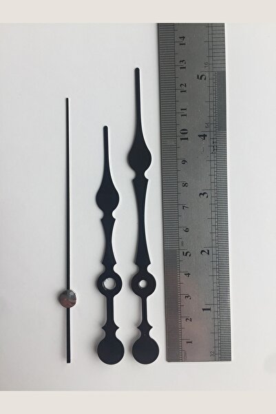 Platin Saat 1 Set Siyah Akrep Yelkovan