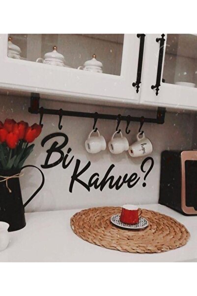 Aker Hediyelik Bi Kahve ? Ahşap Duvar Yazısı Aker Tablo