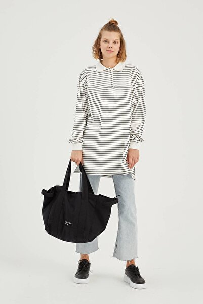 Manuka Plátěná nákupní taška černá