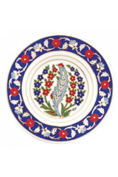 Kütahya Porselen Hand Decorated 17 Cm Plate 01178