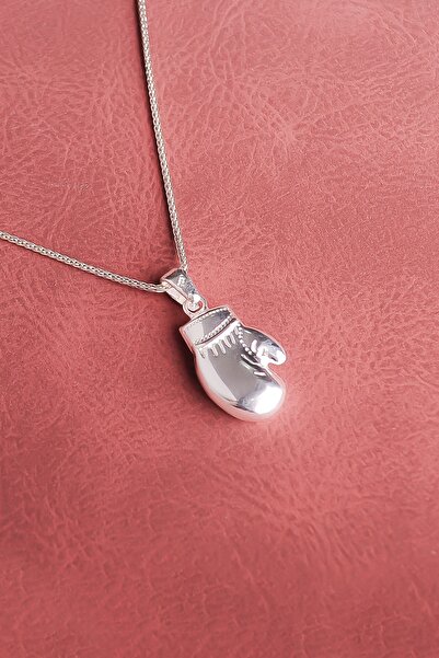 ENCİLİ SİLVER 925 Ayar Gümüş Özel Tasarım Boks Eldiveni Model Kolye