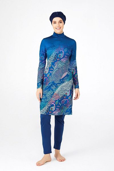 LifeForModa Women's Lycra Fully Covered Hijab Swimsuit 0483