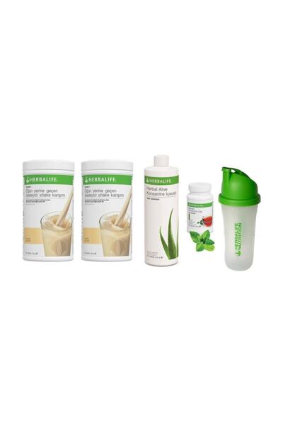 Herbalife Vanilya Shake 2 Adet - Bitkisel Kontsantre Çay 50 Gr - Aloe Vera - ...