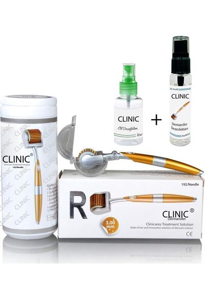 Genel Markalar Dr.clınıc Zgts Dermaroller 192 Iğneli Titanyum 3.00 Mm + 30ml ...