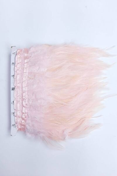 Hobigram Light Pink Rooster Feather – Special Design, Accessory, Quality Production, Eye-Catching Style – Decorative Ribbon