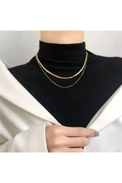 AKCstore Alsida Gold 2li Kolye