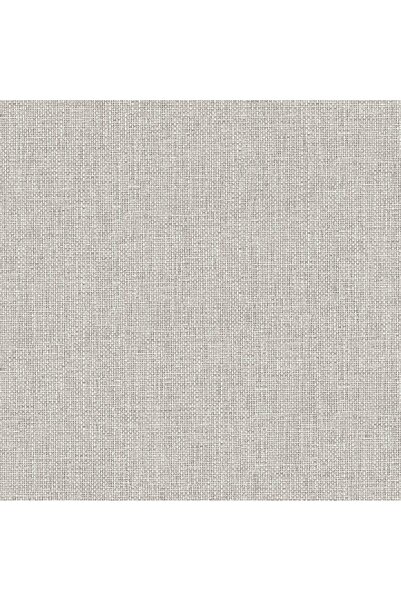 Adawall Kaba Keten Kumaş Dokusu Duvar Kağıdı (7801-2 : Gri, Açık)