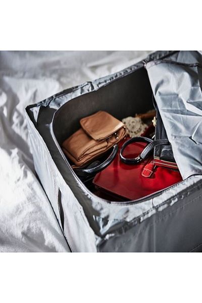 TEK BİZDE 69x55x19 Underbed-Ikea Pillow Sheet Quilt Cover Clothes Storage Box Storage Box Dark Gray