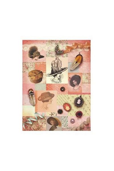 Cadence Brass Paper Decopage 2 Pieces Model 3