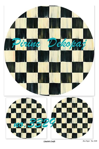 LİNEART Brass Decopage Paper No:3329