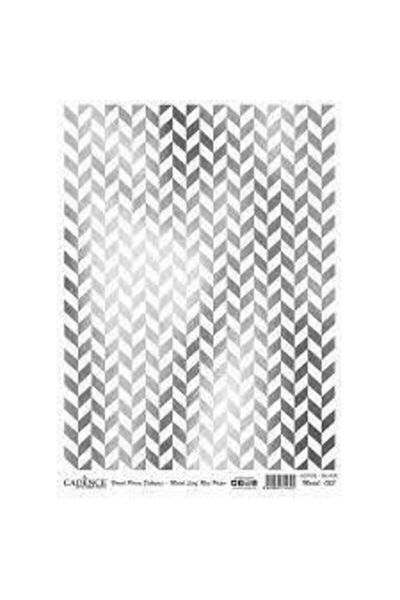 Cadence Model 023 Silver Foil Brass Decopage
