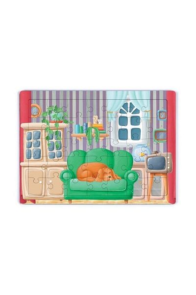 King Of Puzzle Sleepy Dog Wooden Puzzle 35 Pieces (xxxv-26)