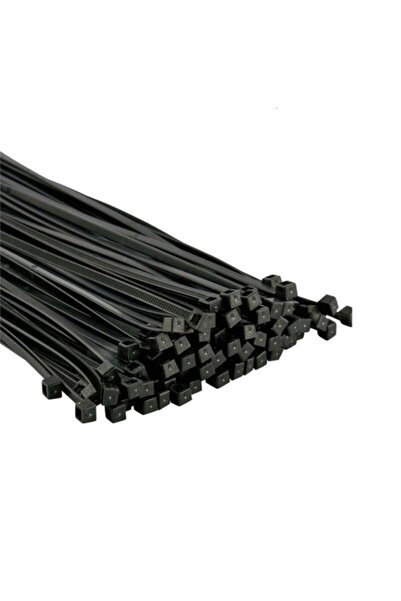 Volkher 4,8 X 400 Cırt Kelepçe Kablo Bağı Siyah 100 Adet