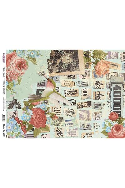 Cadence 2 Pieces Model 286 - Brass Paper Decopage