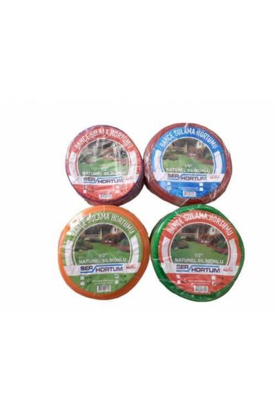 ACY STORE Silikonlu Bahçe Hortumu 20 m Balkon Sulama Esnek Kırılmaz Pratik 1/2 Parmak Hortum