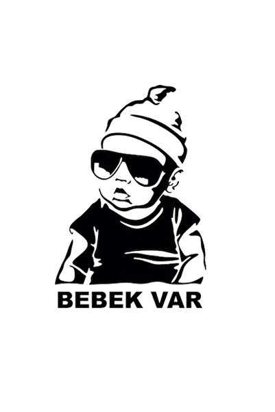 Dijitonline Arabada Bebek Var Araba Sticker - Oto Sticker - Araba Sticker - 2...