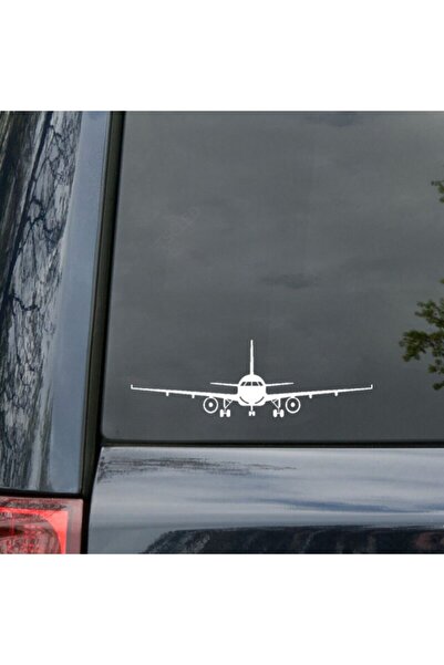 TSC Uçak Araba Sticker Yapıştırması Beyaz  20 cm