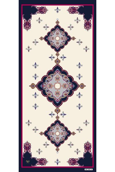 19V69 ITALIA Ethnic Pattern Venezia Series with Shawl Hanger and Gift Set 90x200 Cm