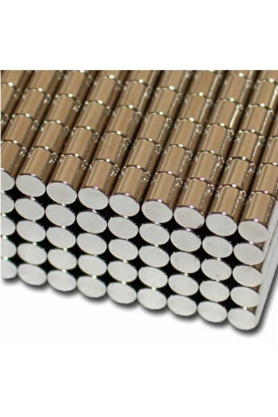 Dünya Magnet 50 Adet Çap 4mm X Kalınlık 4mm Yuvarlak Süper Güçlü Neodyum Mıkn...