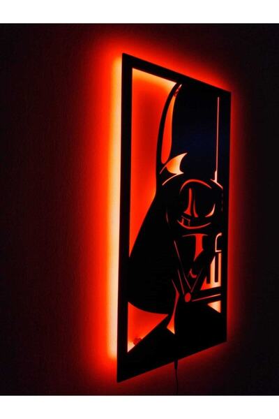 Lucarte Darth Vader Led Işıklı Tablo Ahşap Duvar Dekorasyonu