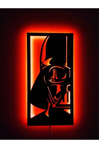 Lucarte Darth Vader Led Işıklı Tablo Ahşap Duvar Dekorasyonu