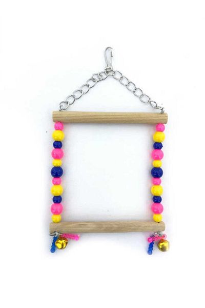 Petistera Bell Beaded Square Bird Swing