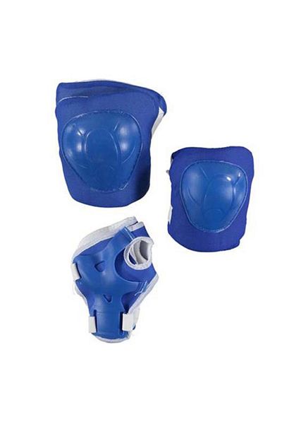 Kelebek Oyuncak Bicycle Skate Skateboard Ellik Knee Pad Elbow Pad 6-Piece Protection Set - Blue