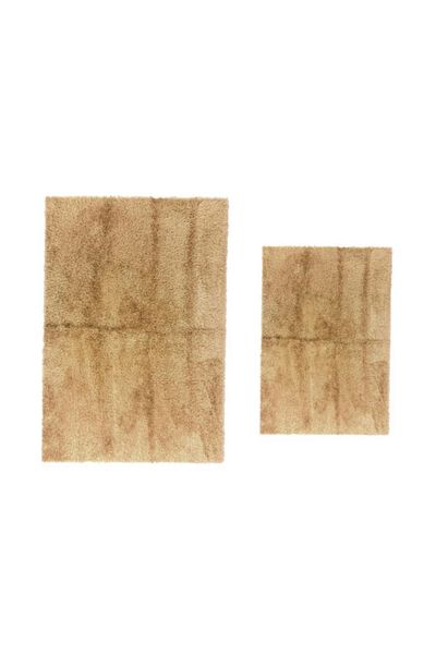 Prizma Romanza 2-Piece Bath Mat Sand Yellow