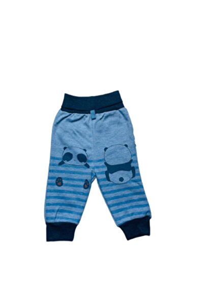 DG AURA Unısex Bebe Panda Baskılı Tek Alt Pamuklu