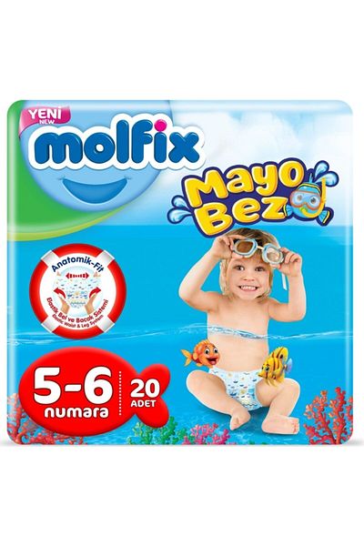 Molfix Mayo Diapers 5-6 Number 14+ Kg 10 X 2 :20 Pieces