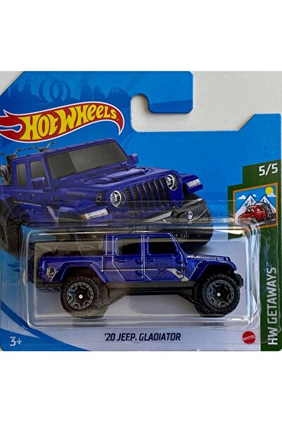 HOT WHEELS 20 Jeep Gladiator Mavi 1:64 Ölçek Metal Model Araba