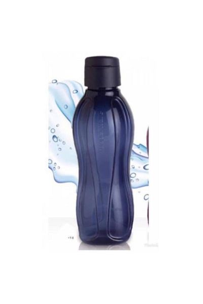 Tupperware Eco Bottle 1 Lt. Practical Lid Navy Blue