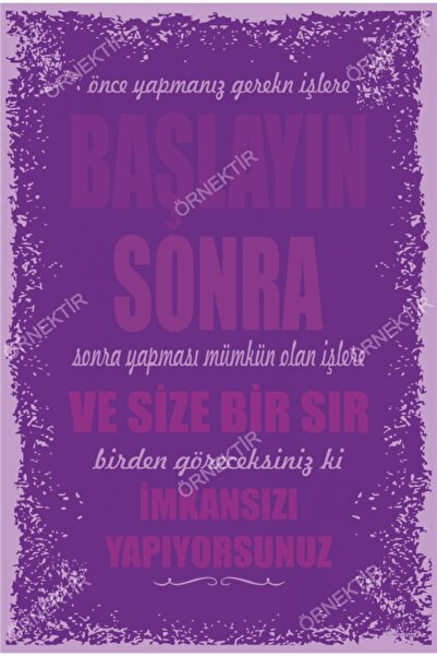 Hayat Poster Odjednom ćete videti da radite nemoguće – retro drveni poster sa...