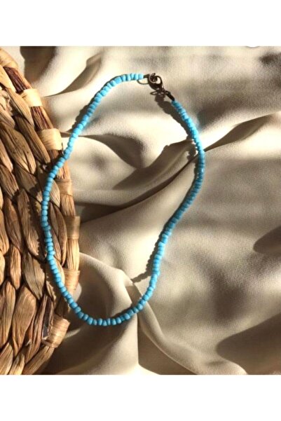 Aryen Girişim Mavi Renk Boncuk Kolye