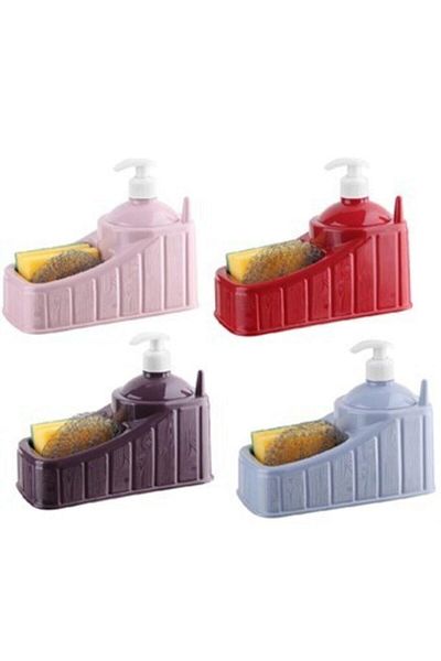arslankaya plastik Δοχείο υγρού σαπουνιού Arslankaya Practical Sponge (ροζ)