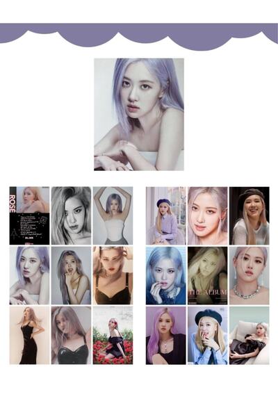 BLACK PINK Blackpınk ''rose'' Fotokart Seti