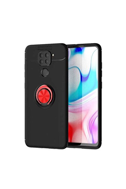 Genel Markalar Xıaomı Redmi Note 9 Kılıf Ravel Yüzüklü Silikon Kılıf