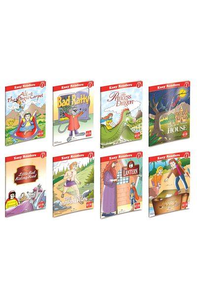 MK Publications Readers - Level 1 - English Story 8 Book Set - Easy Readers -